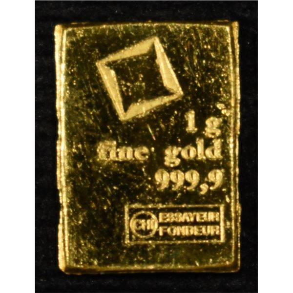 1 GRAM .9999 GOLD BAR