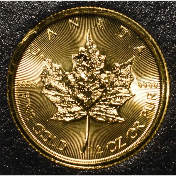 2023 MAPLE LEAF 1/4TH OZ .9999 GOLD