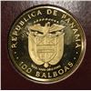 Image 4 : 1975 PANAMA 100 BALBOA GOLD WITH CERT