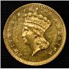 Image 1 : 1862 $1 GOLD TYPE-3 CH BU PL
