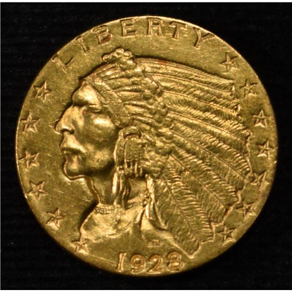 1928 $2.50 INDIAN GOLD CH TO GEM BU