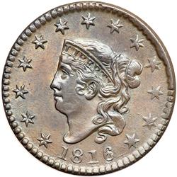 1816 Coronet Head 1C PCGS MS63 BR