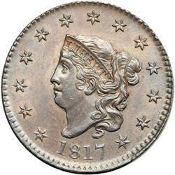 1817 N-5 R3 PCGS graded MS63 Brown