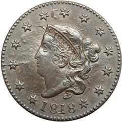 1818 N-4 R4+ EF45. Equal Finest Known.