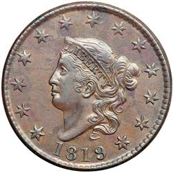 1819 N-2 R1 EF40+. Large Date.