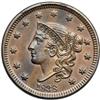 1838 Coronet Head 1C PCGS MS63 BR