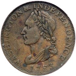 1783 Washington token. UNITY STATES PCGS VF35