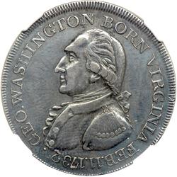 (1792) Washington Born Virginia in Silver with Plain E