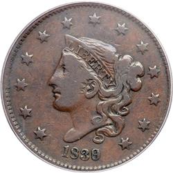 1839/6 N-1 R3+ Overdate 9 over 6