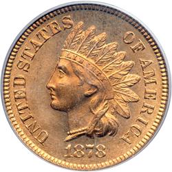 1878 Indian Head 1C PCGS MS65 RD
