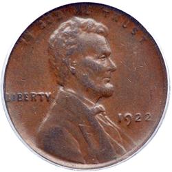 1922-D Lincoln 1C. Weak D PCGS AU53