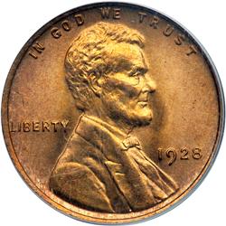 1928 Lincoln 1C PCGS MS66 RD