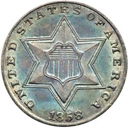 1858 3c Silver