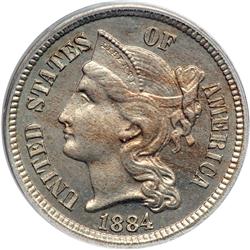 1884 Nickel 3C PCGS Proof 64