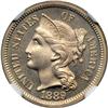 Image 1 : 1889 Nickel 3C NGC PF66