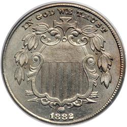 1882 Shield 5C PCGS MS64