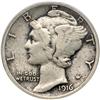 Image 1 : 1916-D Mercury 10C