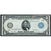 Image 1 : 1914, $5 Federal Reserve Note. PCGS Choice About New 58
