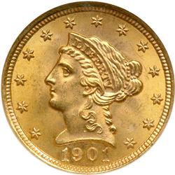 1901 $2.50 Liberty NGC MS66