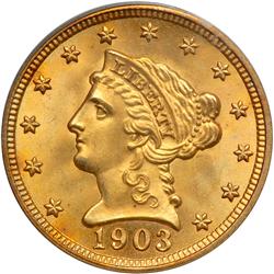 1903 $2.50 Liberty PCGS MS66