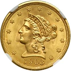 1903 $2.50 Liberty NGC MS66