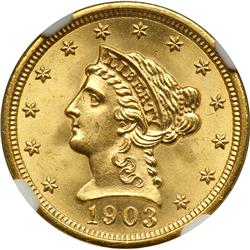 1903 $2.50 Liberty NGC MS66