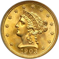 1903 $2.50 Liberty PCGS MS66
