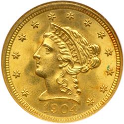 1904 $2.50 Liberty NGC MS66