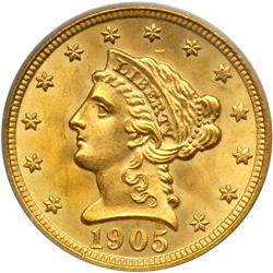 1905 $2.50 Liberty PCGS MS66