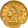 Image 1 : 1906 $2.50 Liberty NGC MS66