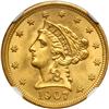 Image 1 : 1907 $2.50 Liberty NGC MS66