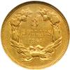 Image 2 : 1861 $3 Gold NGC VF35