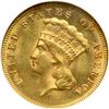Image 1 : 1874 $3 Gold NGC MS62