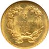 Image 2 : 1874 $3 Gold NGC MS62