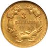 Image 2 : 1874 $3 Gold NGC AU58