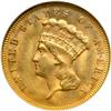 Image 1 : 1878 $3 Gold NGC MS63