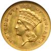 Image 1 : 1878 $3 Gold NGC MS63
