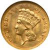 Image 1 : 1878 $3 Gold NGC MS63
