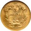 Image 2 : 1878 $3 Gold NGC MS63