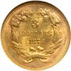 Image 2 : 1878 $3 Gold NGC MS63