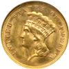 Image 1 : 1878 $3 Gold NGC MS63