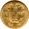Image 2 : 1878 $3 Gold NGC MS63