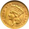Image 1 : 1878 $3 Gold NGC MS62