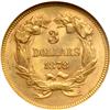 Image 2 : 1878 $3 Gold NGC MS62