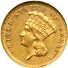Image 1 : 1878 $3 Gold NGC MS61