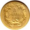 Image 2 : 1878 $3 Gold NGC MS61