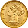 Image 1 : 1881 $5 Liberty NGC MS65