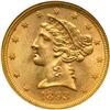 Image 1 : 1893 $5 Liberty NGC MS65