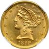 Image 1 : 1899 $5 Liberty NGC MS65