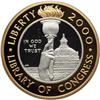 Image 1 : 2000-W Library of Congress $10 Bimetallic Proof Coin